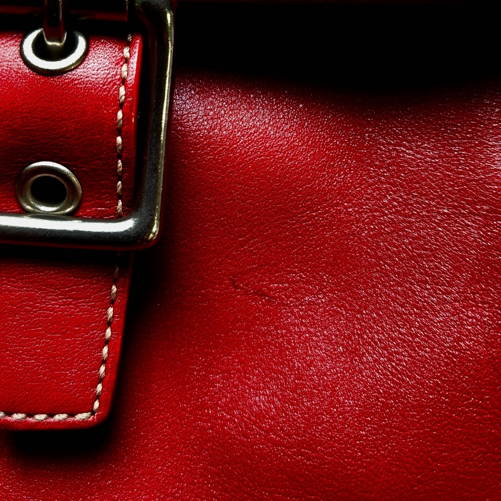 Coach Vintage Backpack Bag 9569 red leather Rare Vintage - Picture 7 of 7